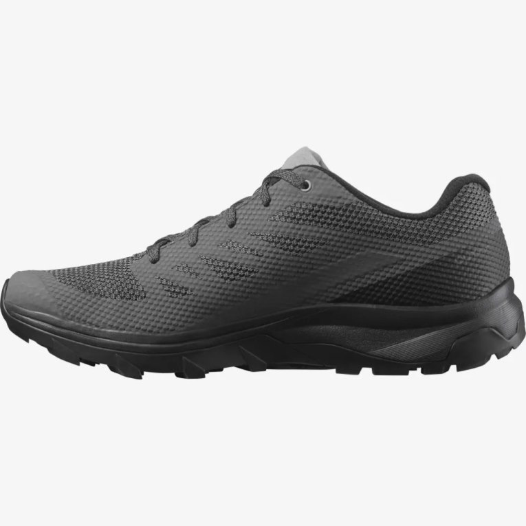 Black Salomon Outline Men's Hiking Shoes | IE FS5197